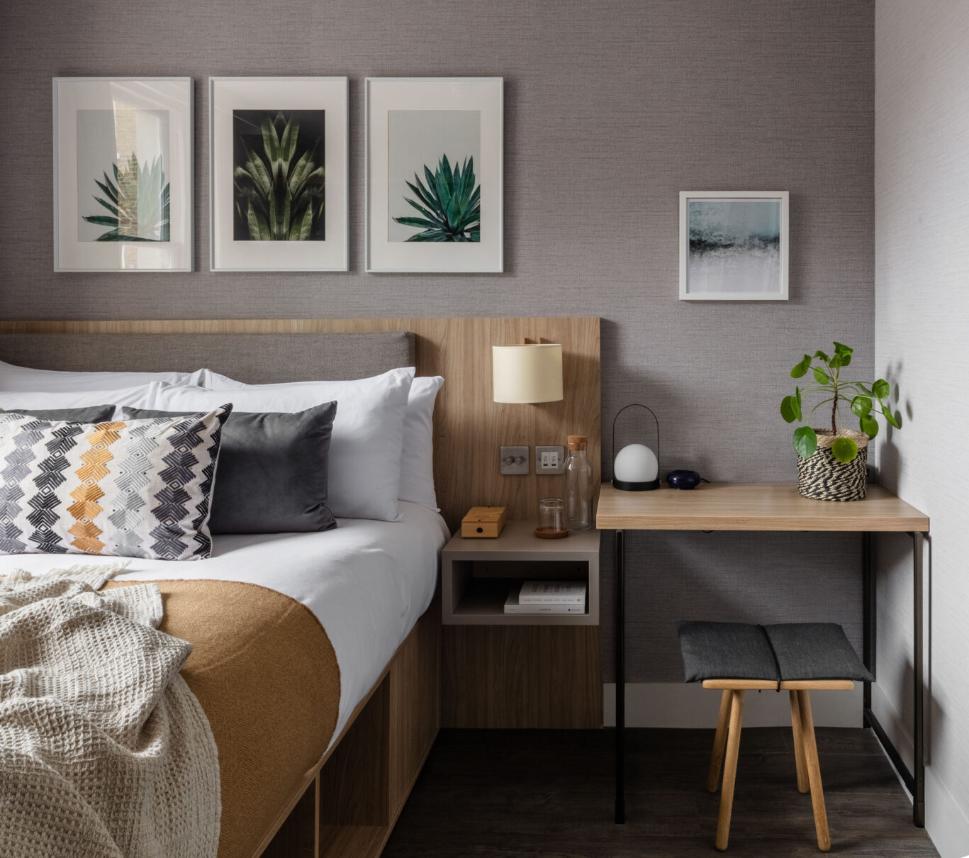 bedroom at Inhabit Hotel