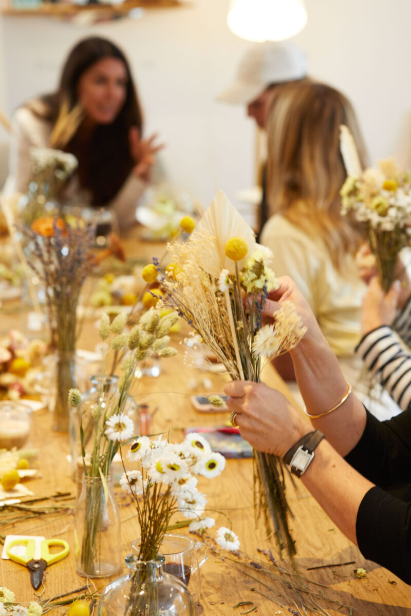 flower arranging activity